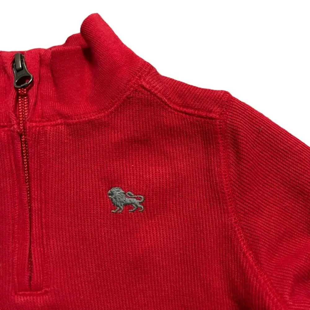 Old Navy 12-18m Red Half Zip Pullover Sweater